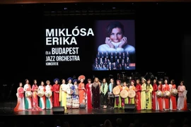 越南奥黛首次在布达佩斯国际音乐会上精彩亮相