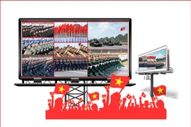 河内安装22块大型LED屏幕，方便市民观看阅兵游行直播