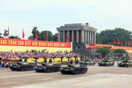 阅兵游行国家级总彩排在河内巴亭广场举行