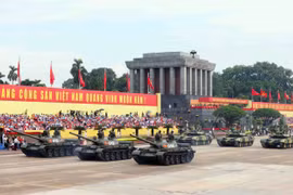 阅兵游行国家级总彩排在河内巴亭广场举行