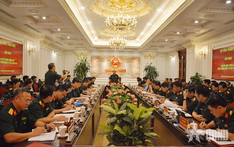 2026年越南国际防务展组委会会议现场。图自人民军报
