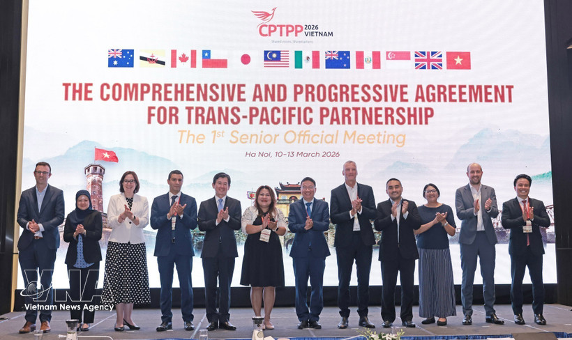 与会代表合影。图自越通社