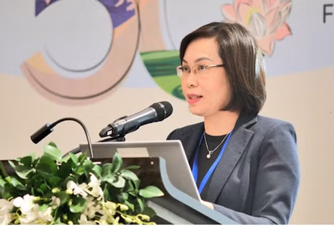 越南科学与技术部国际合作司副司长黎氏越林。图自越通社