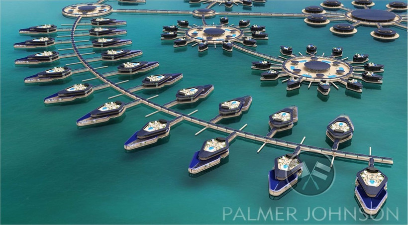 超级豪华邮轮码头项目效果图。越通社发