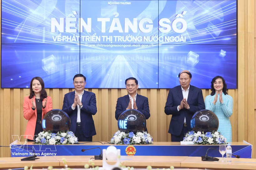 拓展海外市场的数字平台正式开通。图自越通社