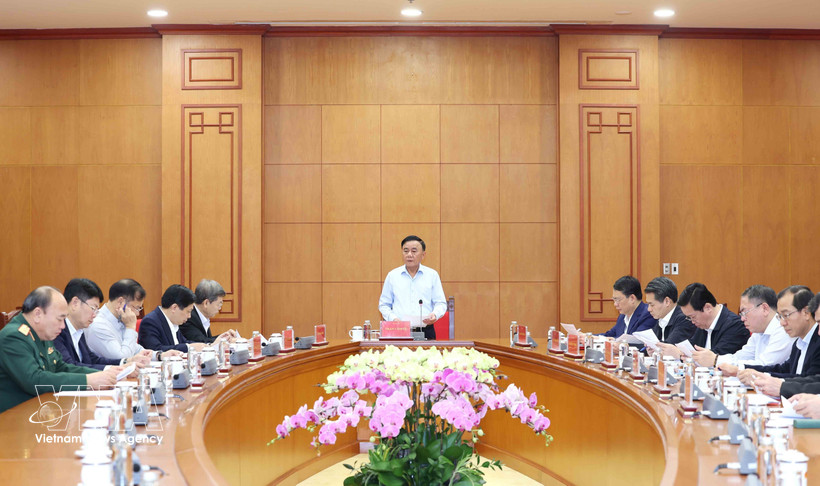 加强党对反腐败、反浪费及反消极工作的领导。图自越通社