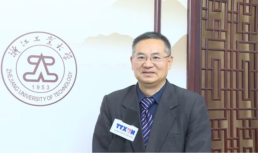 浙江工业大学区域国别研究院执行院长兼越南研究中心主任成汉平。图自越通社