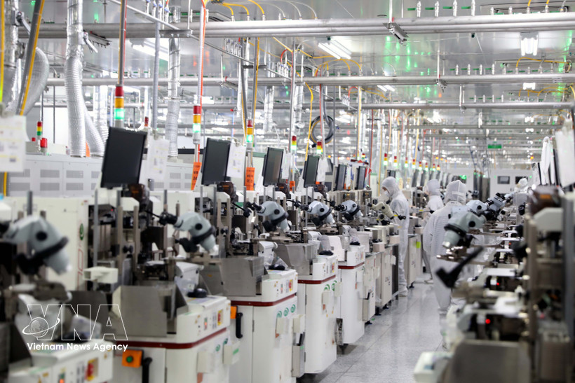 位于宁平省同文一号工业园区的汉城半导体有限公司（Seoul Semiconductor Vina）厂房。图自越通社