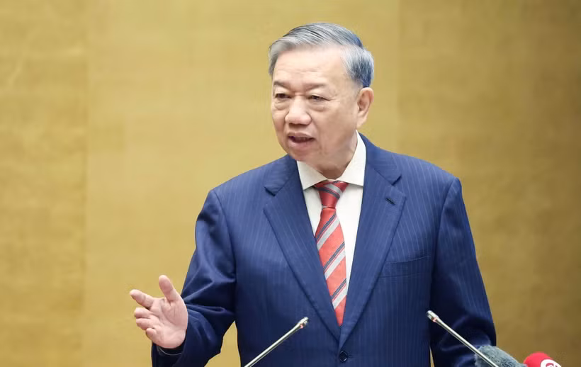 越共中央总书记苏林。图自越通社