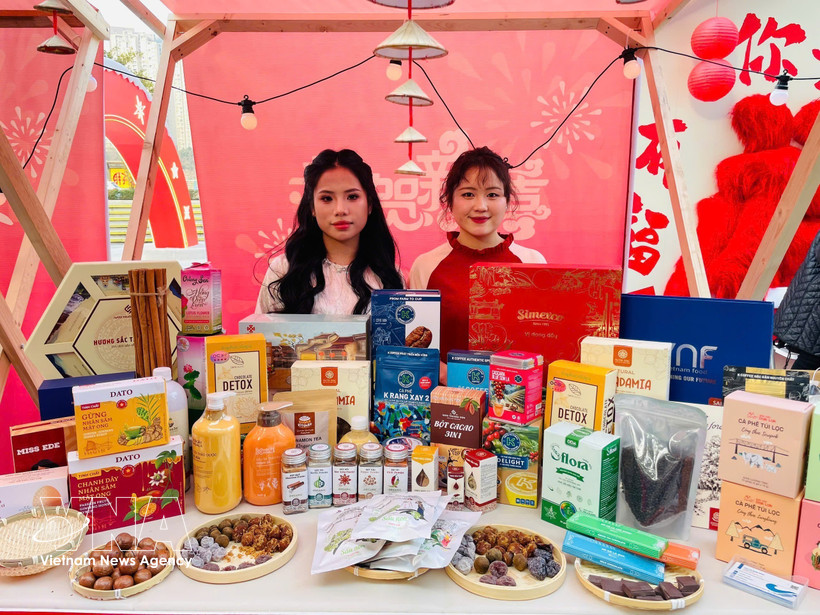 越南风情在中国重庆新春国际博览会绽放。图自越通社