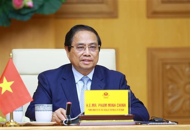 越南政府总理范明政出席气候行动峰会。图自越通社