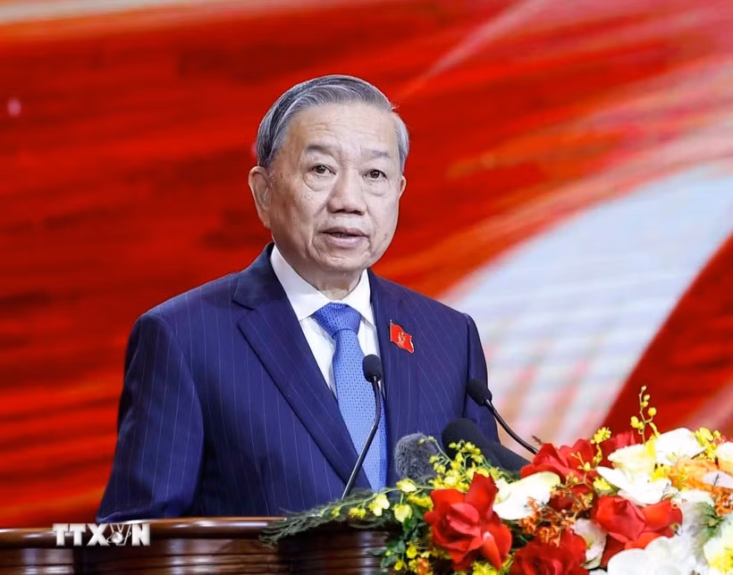 越共中央总书记苏林。图自越通社