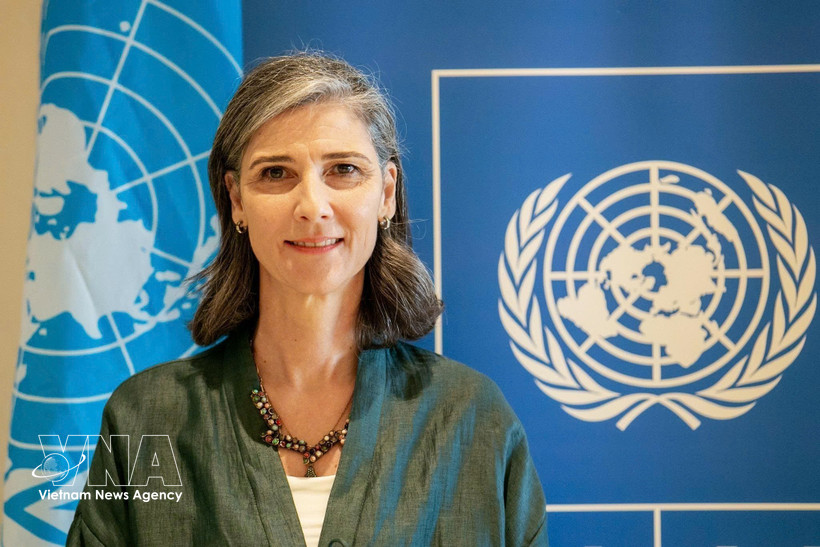 UNDP驻越首席代表拉姆拉·哈利迪。图自越通社