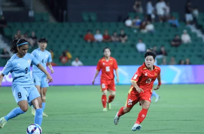 越南女足前锋的进球入选2026年亚洲女足锦标赛小组赛最佳进球候选。图自互联网