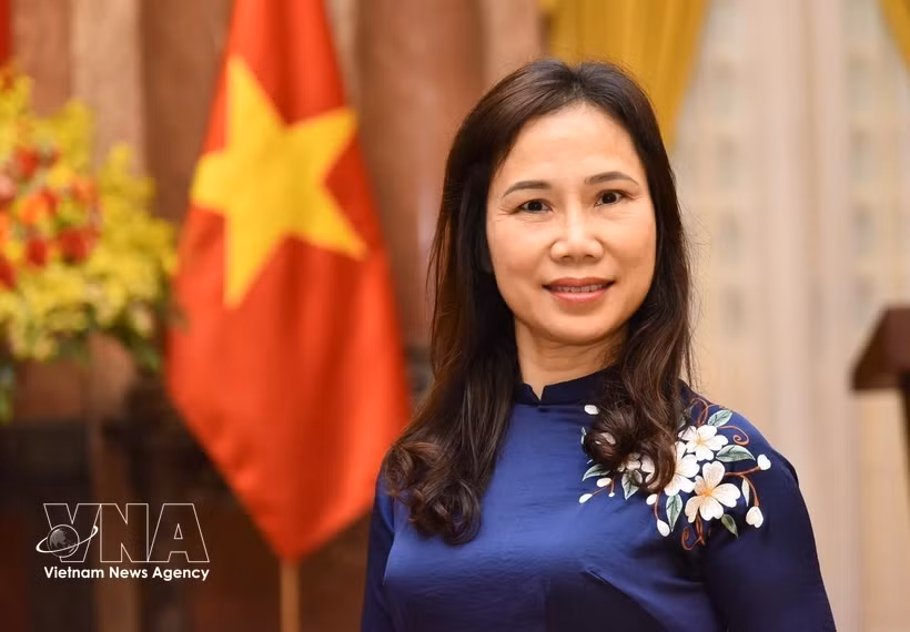 越南驻斯里兰卡兼驻马尔代夫大使郑氏心。图自越通社