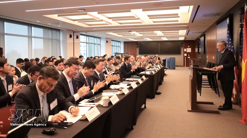 座谈会现场。图自越通社