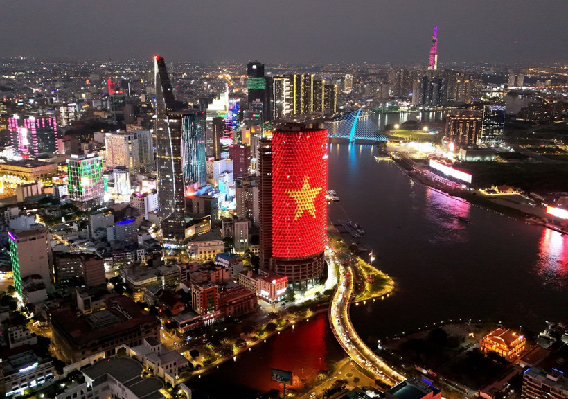 胡志明市中心。图自越通社