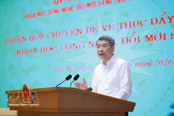 越南政府总理黎明兴发表讲话。图自越通社