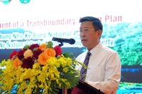 广治省风芽格邦国家公园经理范宏泰发表讲话。图自越通社