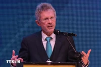 捷克参议院议长米洛什‧维斯特奇尔。图自越通社