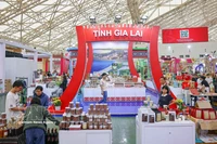 嘉来省的展区。图自越通社