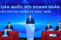 越南政府总理范明政出席并发表讲话。图自越通社