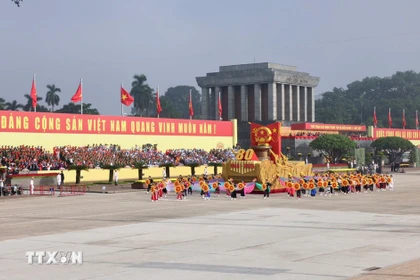 八月革命胜利暨九二国庆80周年（A80）阅兵游行活动。图自越通社