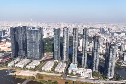 位于胡志明市中心黄金地段的超豪华公寓项目Grand Marina。图自越通社