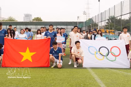2026年体育节吸引了来自北京、天津各高校的众多留学生参与。图自越通社