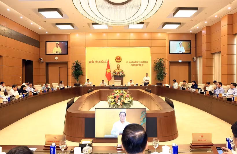 会议场景。图自越通社