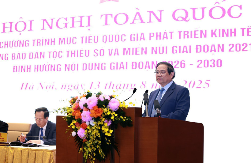 范明政总理发表讲话。图自越通社