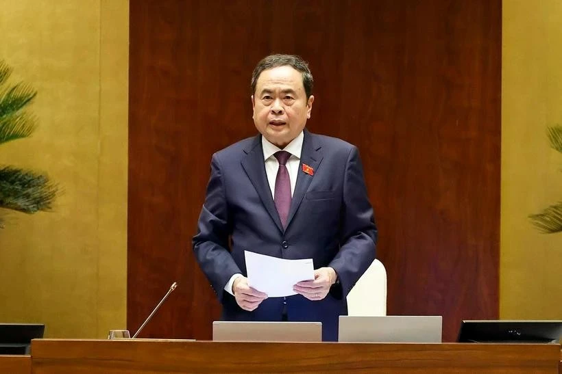 越南国会主席陈青敏。图自越通社