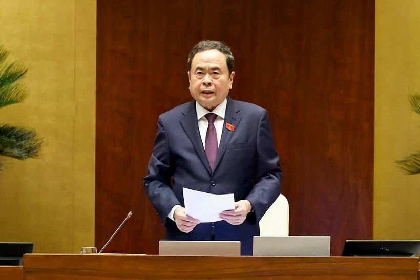 越南国会主席陈青敏。图自越通社