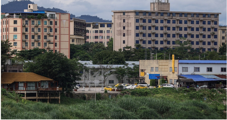 缅甸瑞科科镇的建筑物。图自路透社