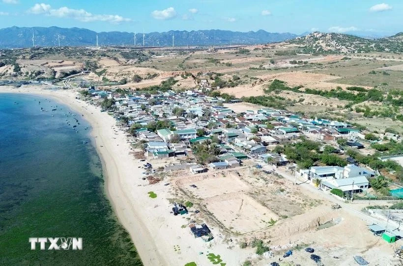 宁顺省一号核电站（顺南县福营乡永长村）建设面积485多公顷。图自越通社