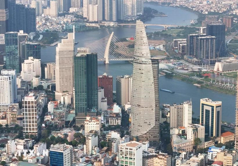 Bitexco金融塔是胡志明市的象征之一。图自越通社