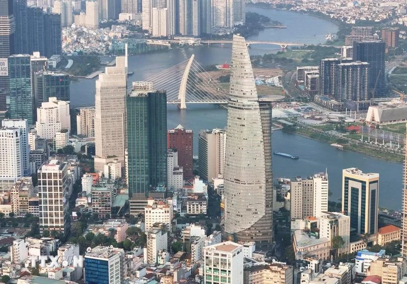 Bitexco金融塔是胡志明市的象征之一。图自越通社