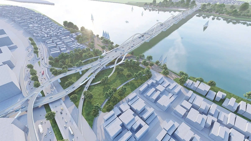 陈兴道大桥投资建设项目效果图。图自《新河内报》
