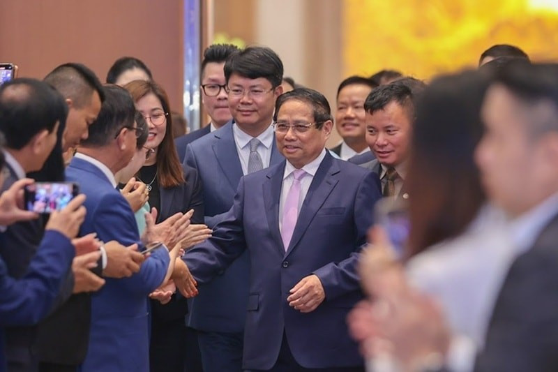政府总理、越共中央政治局关于发展私营经济的第68-NQ/TW号决议国家指导委员会主任范明政。图自互联网
