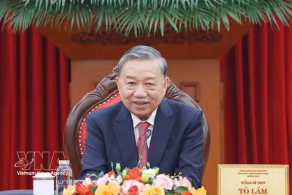 越共中央总书记、国家主席苏林。图自越通社