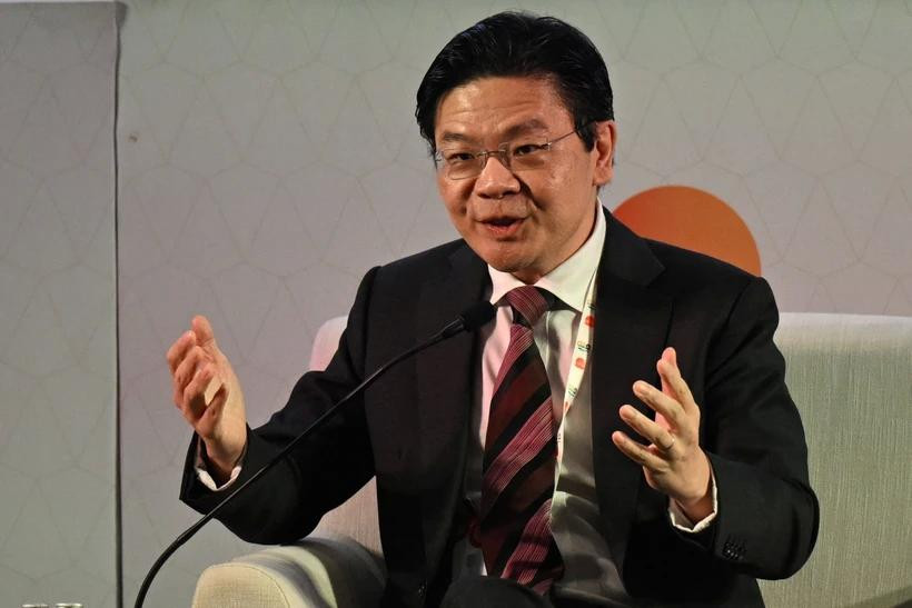 现任新加坡总理黄循财。图自越通社