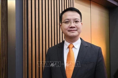 越南驻德国大使馆公使衔参赞、国际经济学专家邓黄玲。图自越通社