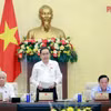 越南国会主席陈青敏在会议上发表讲话。图自越通社
