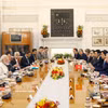 苏林总书记与纳伦德拉·莫迪总理举行会谈。图自越通社