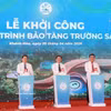 庆和省人民委员会在甘林乡举行长沙博物馆开工典礼。图自越通社