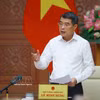 越南政府总理发表讲话。图自越通社
