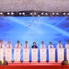 越南政府副总理范氏清茶出席南坛一号高中学校建设项目动工仪式。图自越通社