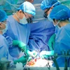 胡志明市医药大学附属医院医生进行器官移植手术。图自越通社