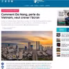 发表于法国电子杂志《海外法国人》（*Journal des Français à l'étranger*）的相关文章。图自越通社 