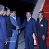 越共中央书记处常务书记陈锦秀抵达金边开始对柬埔寨王国进行正式访问。图自越通社